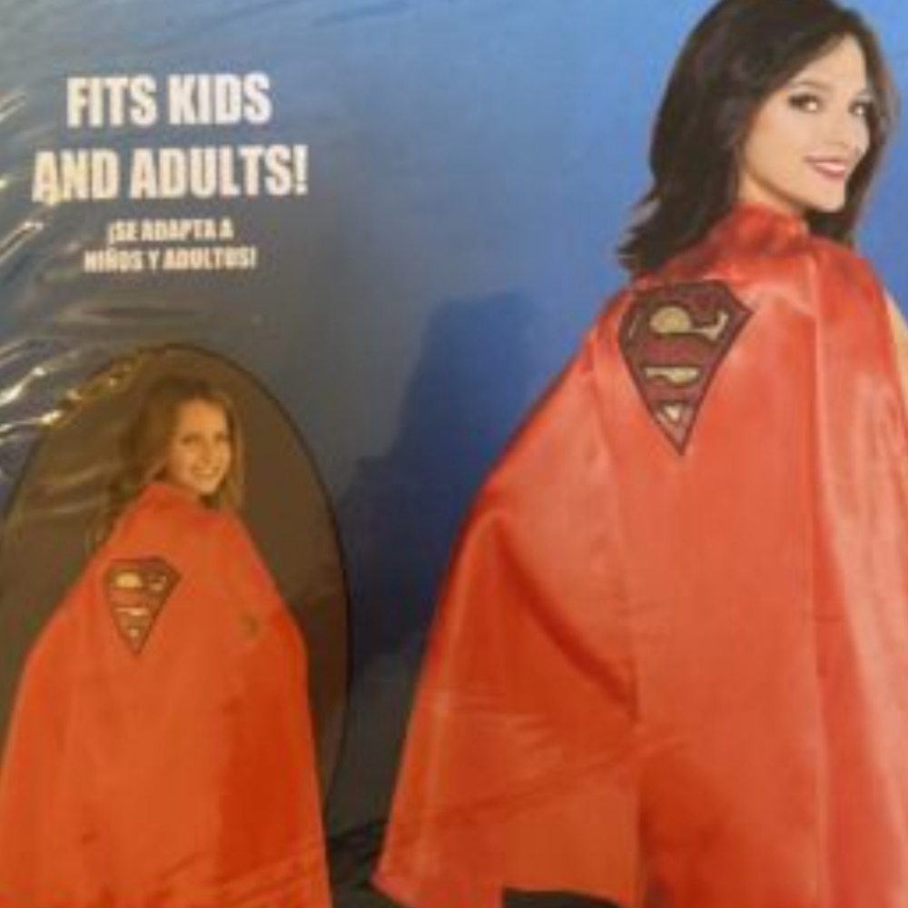 Super hero Red Cape for Kids & Adults